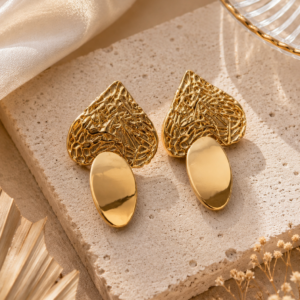 Aurelia Textured Statement Earrings