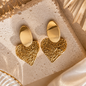 Aurelia Textured Statement Earrings