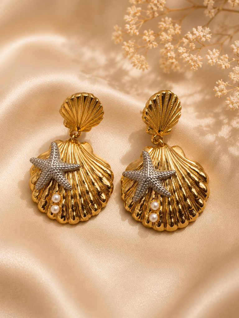 Ocean Treasure Shell Earrings