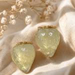 Strawberry Glow Stud Earrings